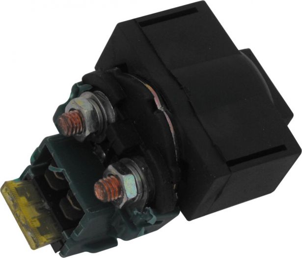 Starter Relay Starter Solenoid, Fuse Based with 2 Fuses ATV Parts Direct